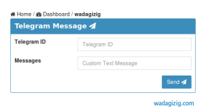 PHP - Membuat Form untuk Mengirim Pesan dengan Telegram Bot
